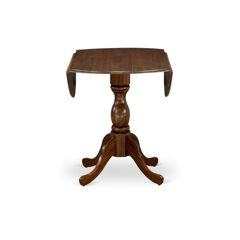 3-Piece Acacia Walnut Finish Solid Wood Top - Dining Room Set (Seats-4)