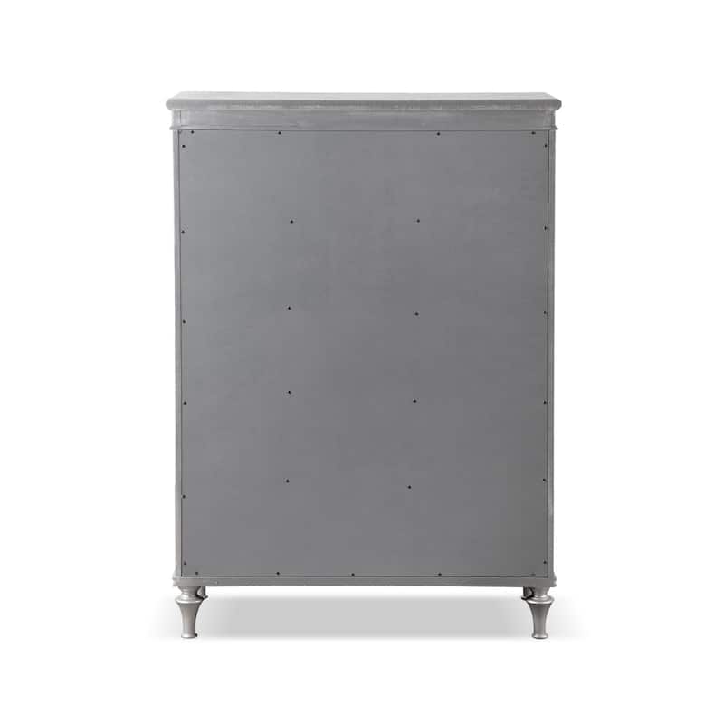 Furniture of America Seabliss Glam Solid Wood 5-Drawer Bedroom Chest