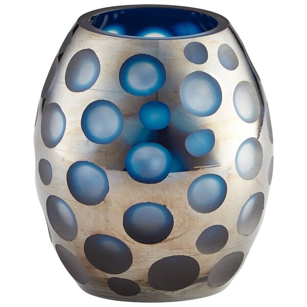 Cyan Design 09459 Quest 5-3/4" Diameter Glass Vase - Blue