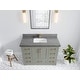 preview thumbnail 151 of 161, Willow Collection 48 in W x 22 in D x 36 in H Boston Single Bowl Sink Bathroom Vanity with Countertop 2"Carrara Quartz - Evergreen