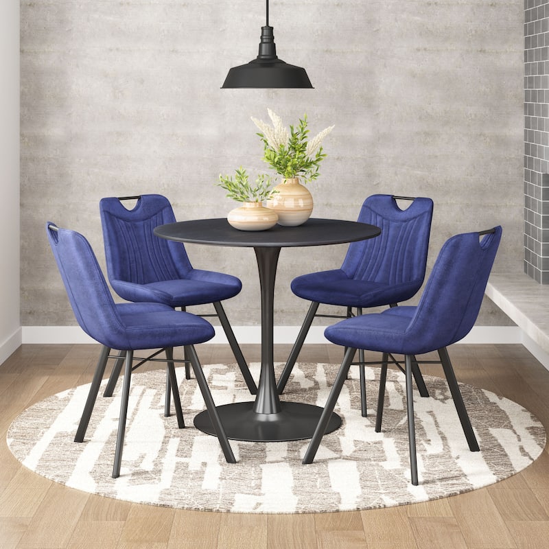 Opus Dining Table - 35.4" W x 35.4" D x 30.3" H - Black