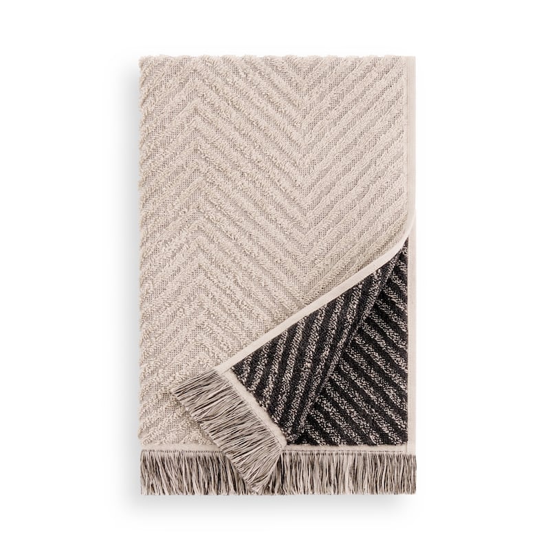 DKNY PURE Herringbone 4-piece Bath and Hand Towel Set