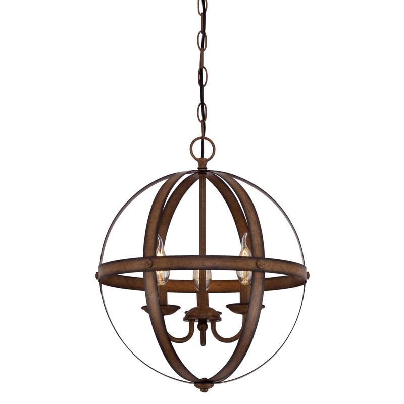 Westinghouse Lighting Stella Mira Indoor Chandelier - 3-Light - Barnwood