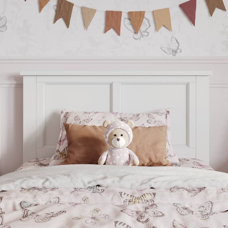 Felicity Platform Bed with Panel Footboard and Twin Trundle