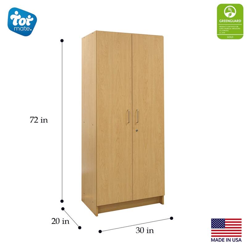 Tot Mate Double-Door Tall Cabinet, Ready-To-Assemble