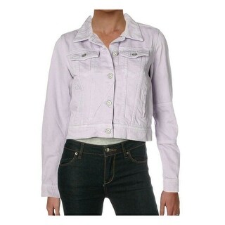 purple denim jacket womens