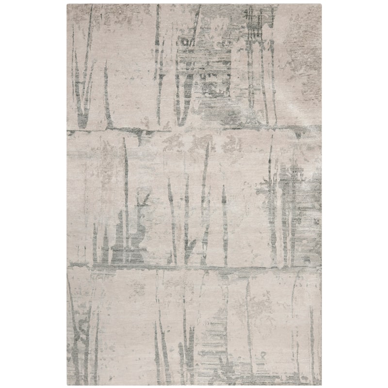 SAFAVIEH Couture Hand-knotted Tibetan Rolfkea Modern Wool Rug - 9' x 12' - Granite