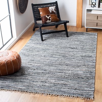 SAFAVIEH Handmade Rag Rug Irmeli Casual Stripe Cotton Rug