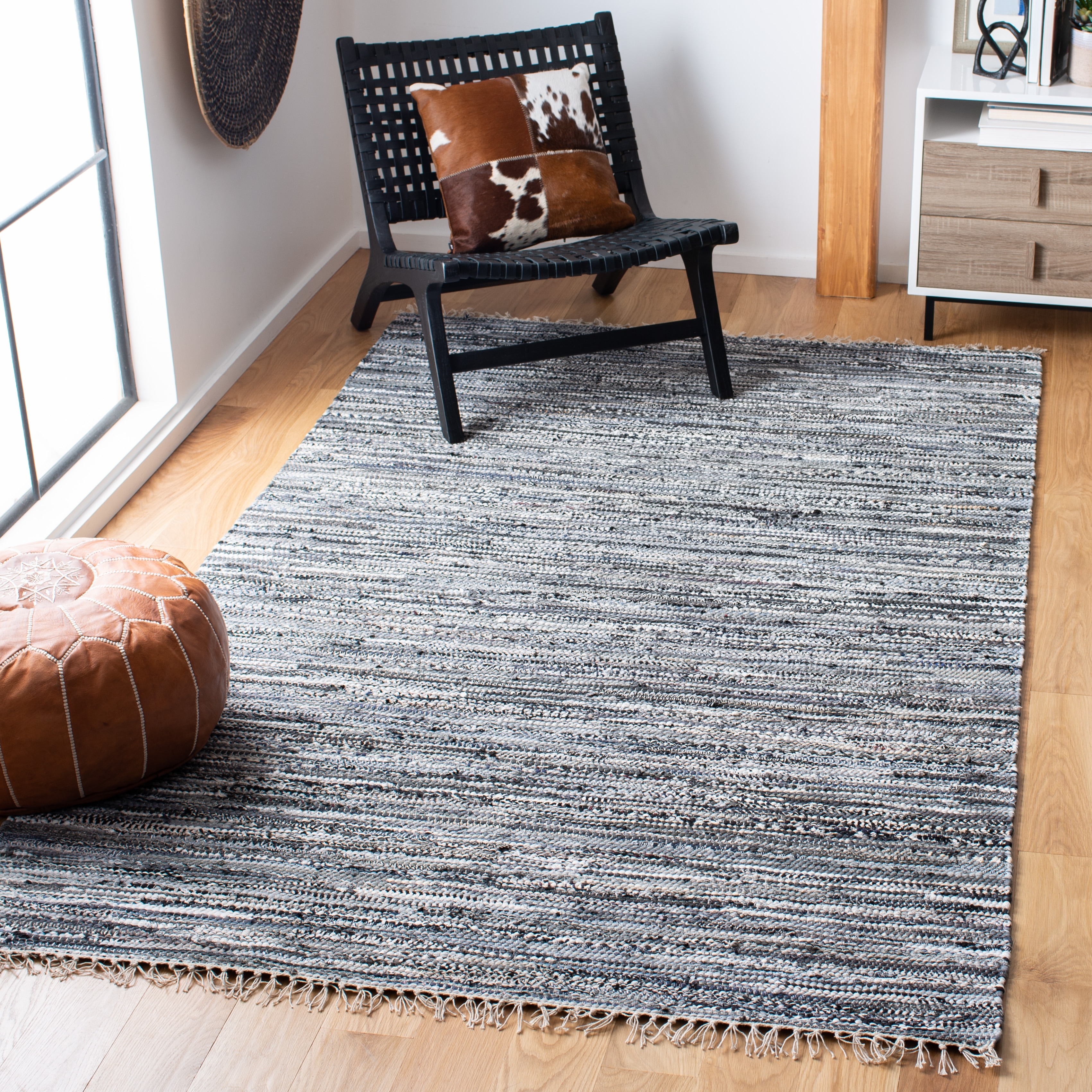 Safavieh Handmade Rag Rug Ljubika Casual Stripe Cotton Rug With Fringe On Sale Overstock 13311195