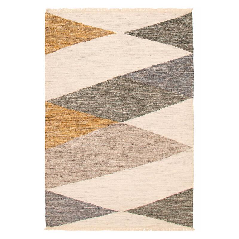 Ankara FW Ivory Kilim 5'1" x 7'6" - 5'1 x 7'6 - Ivory - 5'1 x 7'6