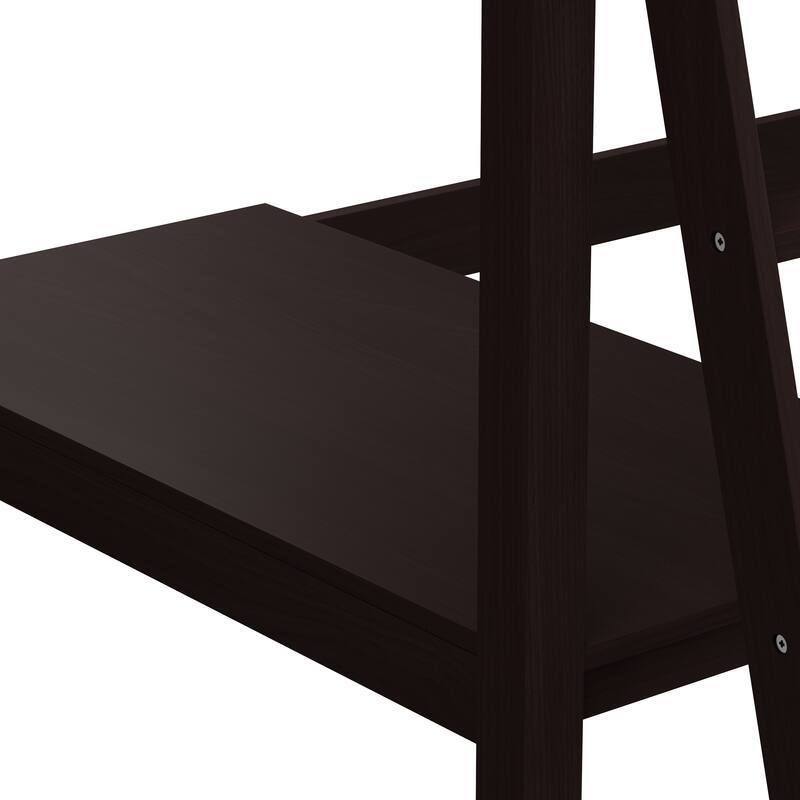 Hillsdale Caspian Wood Twin Loft Bed with Desk