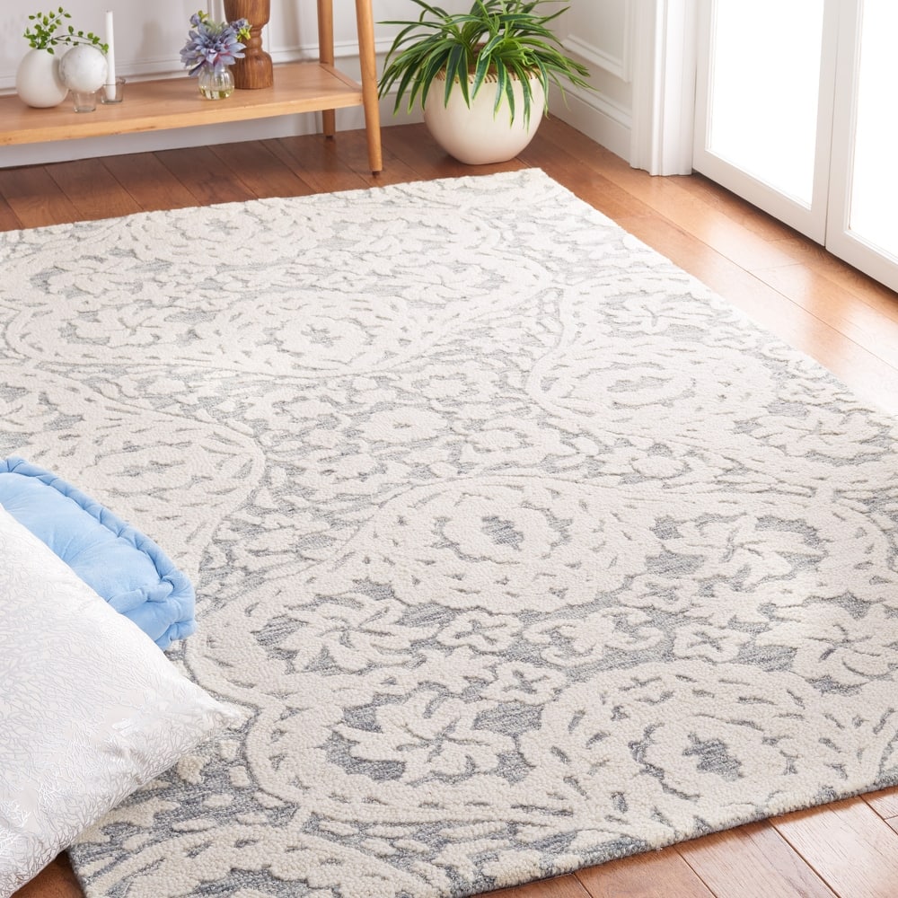 SAFAVIEH Handmade Metro Shafika Floral Wool Rug