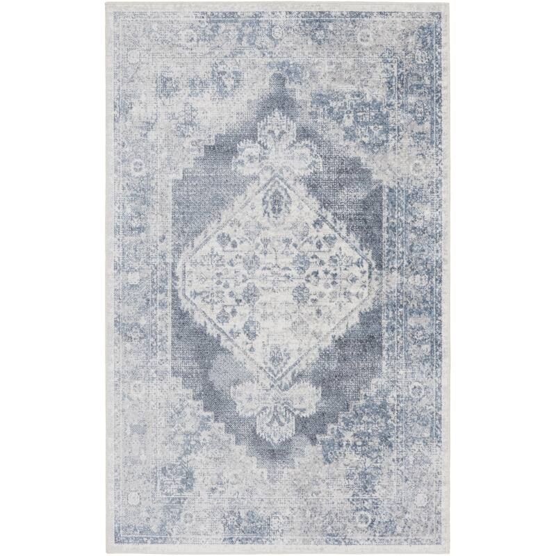 Pilog Power Loomed Abstract Low Pile Area Rug By HomeRoots