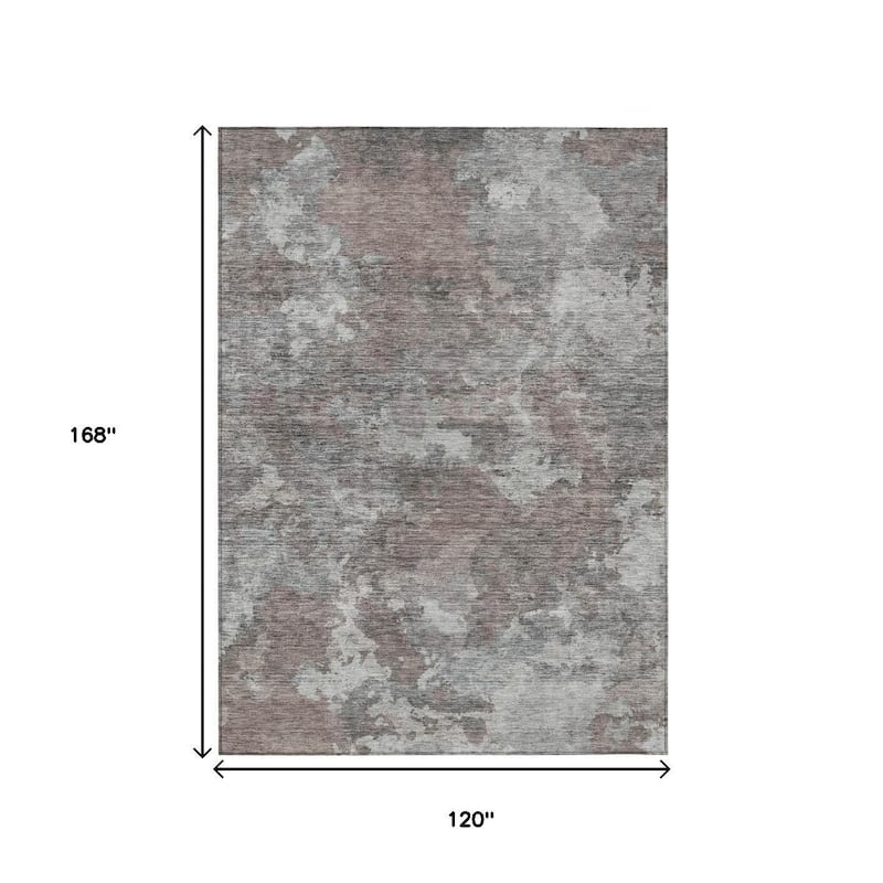 HomeRoots Abstract Transitional Rectangle Outdoor Rug