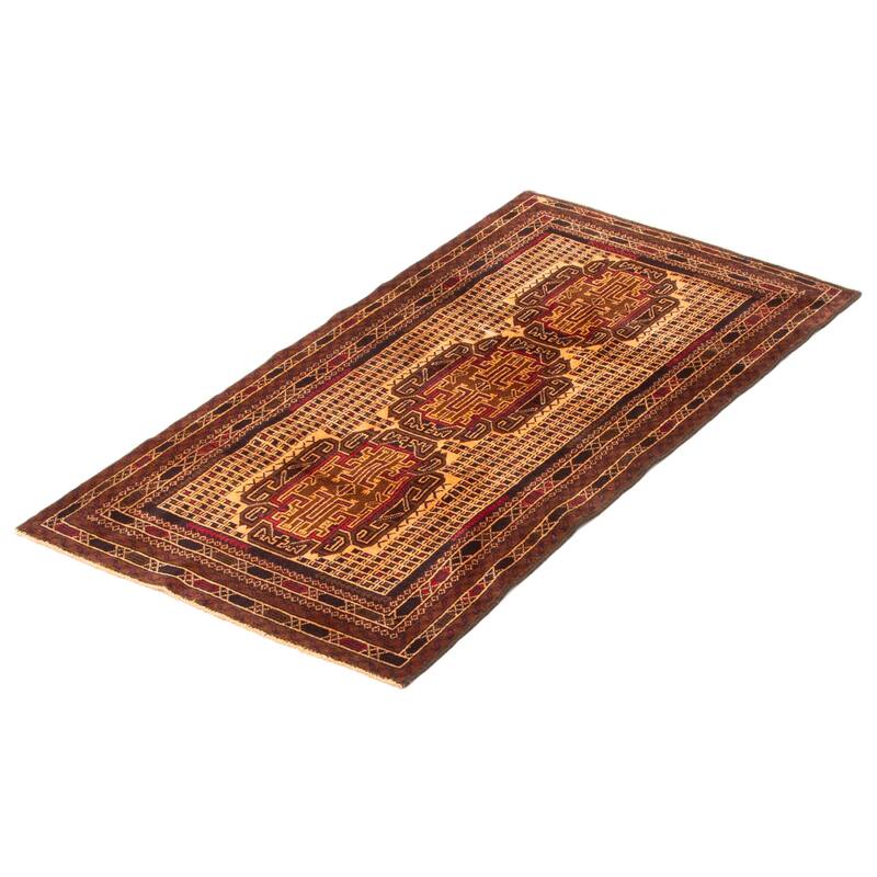 Teimani Brown Rug 2'8" x 5'3" - 2'8 x 5'3