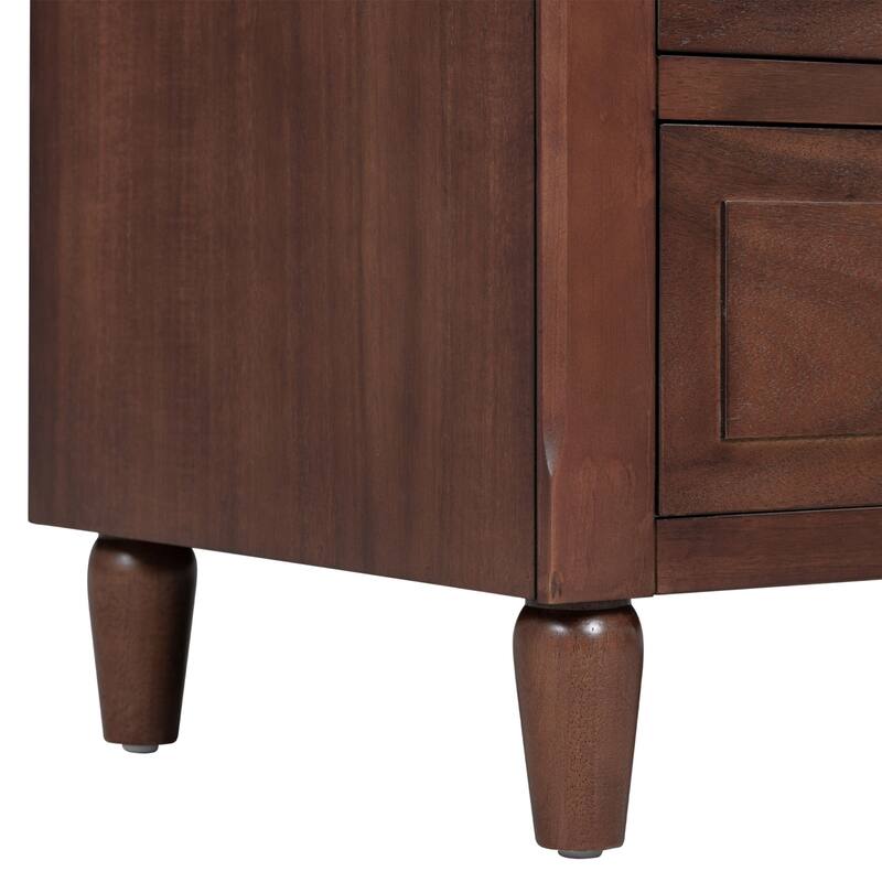 3 Drawer Nightstand Storage Wooden Chest