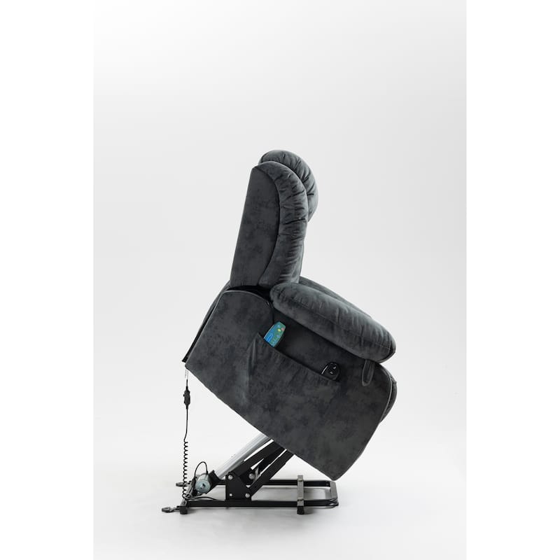 Power Lift Recliner Chair with Massage & Heating, Ergonomic Lounge Sofa Chair, Electric Massage Chair with USB Port