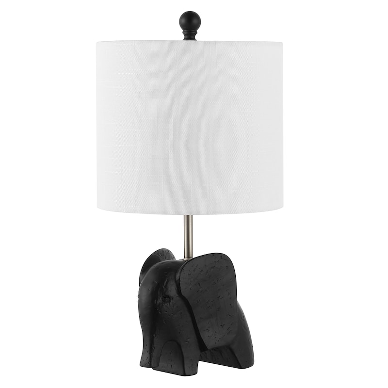Harlow 17.5" Eclectic Southwestern Resin/Iron Elephant LED Kids Table Lamp, by JONATHAN Y