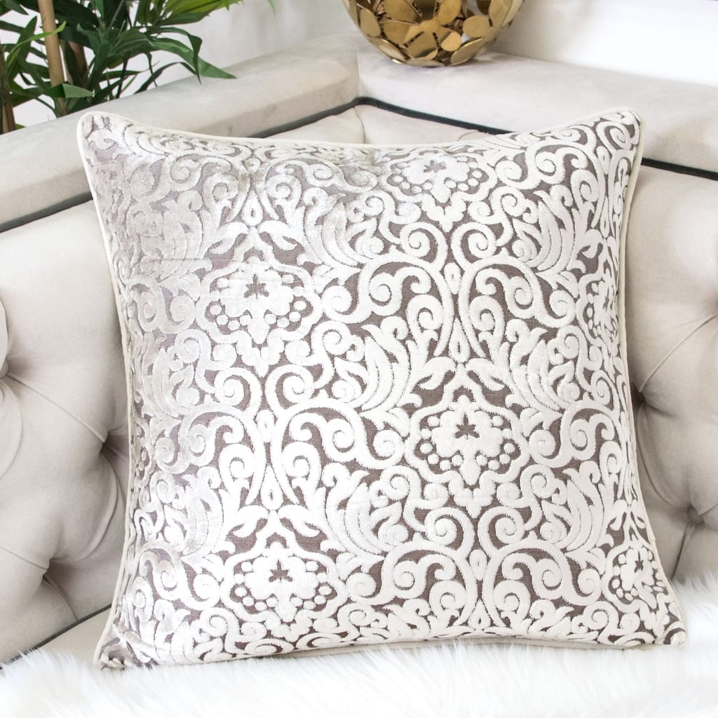 Homey Cozy Cut Velvet Throw Pillow Cover & Insert