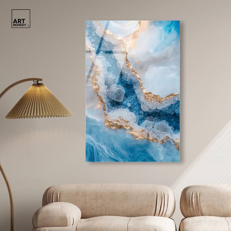 Molten Topaz I Acrylic by Art Remedy, Ready to Hang