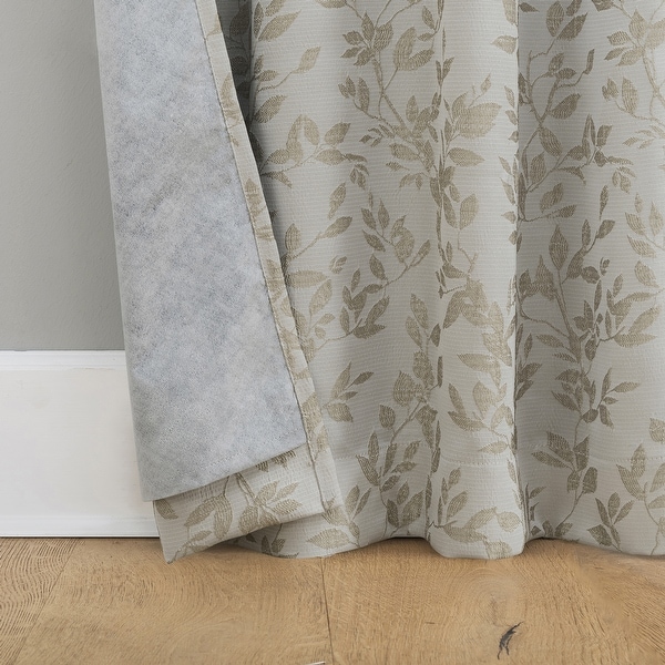 Sun Zero Estelle 2-Piece Foliage Woven Jacquard Total Blackout