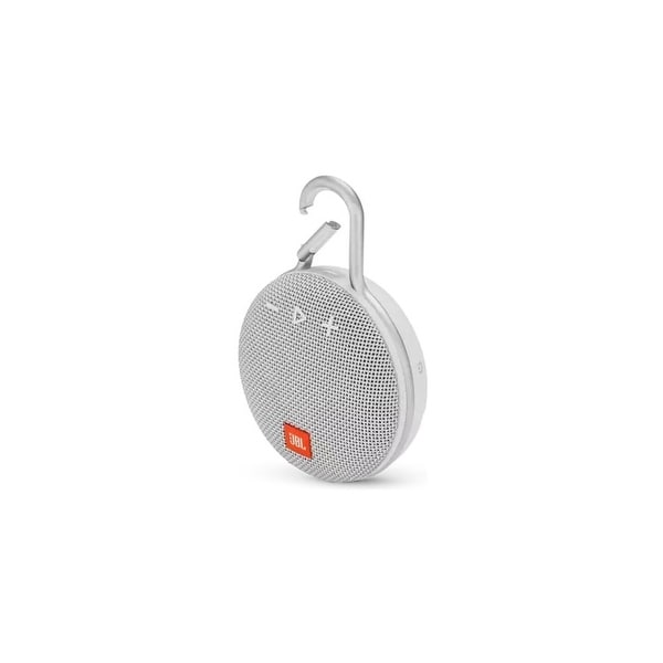 JBL Clip 3 Waterproof Portable Bluetooth Speaker Wireless White