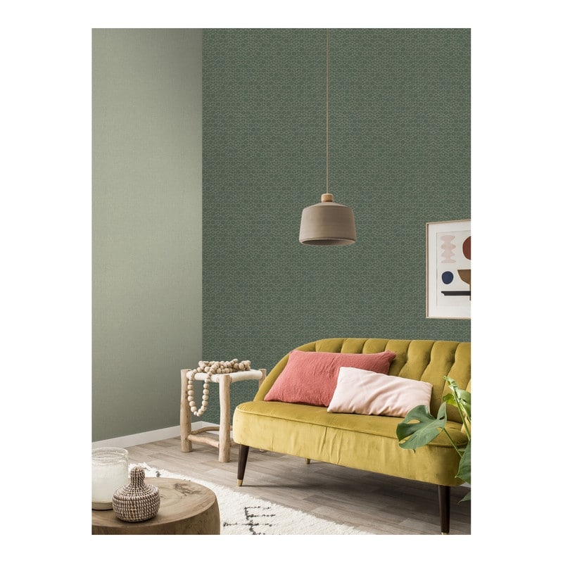 Advantage Haast Mint Vertical Woven Texture Wallpaper - 21 x 396 x 0.025