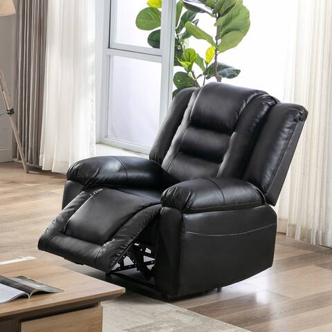 Toswin Home Theater Seating Manual Recliner Furniture PU Leather Reclining Chair for Living Room MDF Recliner Chair