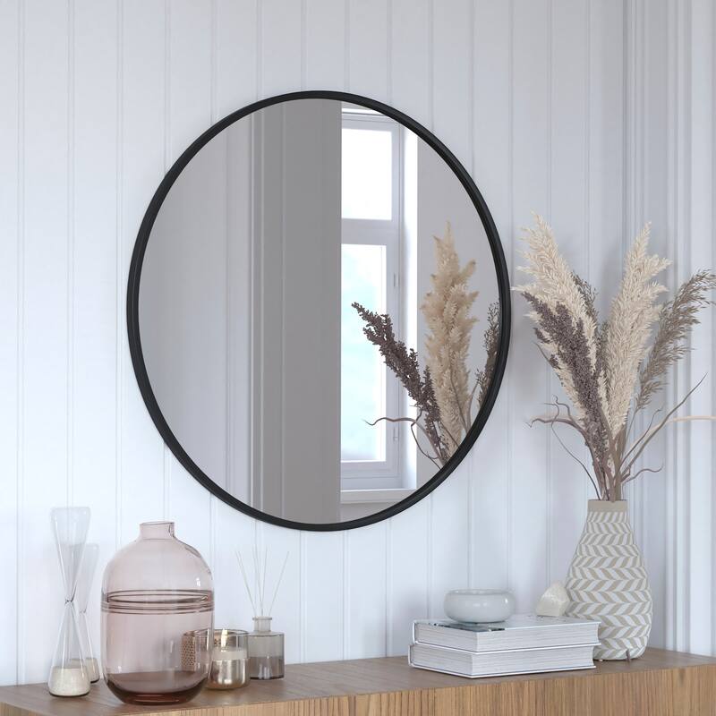 James Allan FFMIR72304 Julianne 30" Diameter Circular Beveled Metal