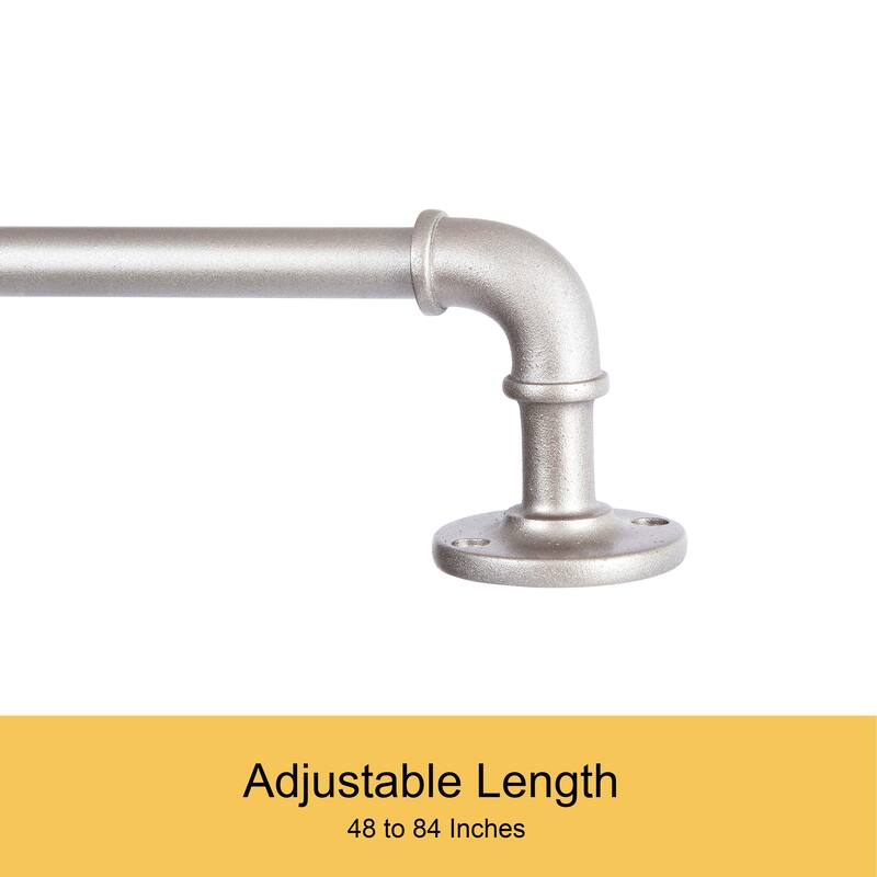 Kenney Adler 5/8" Indoor/Outdoor Rust-Resistant Wrap Around Curtain Rod