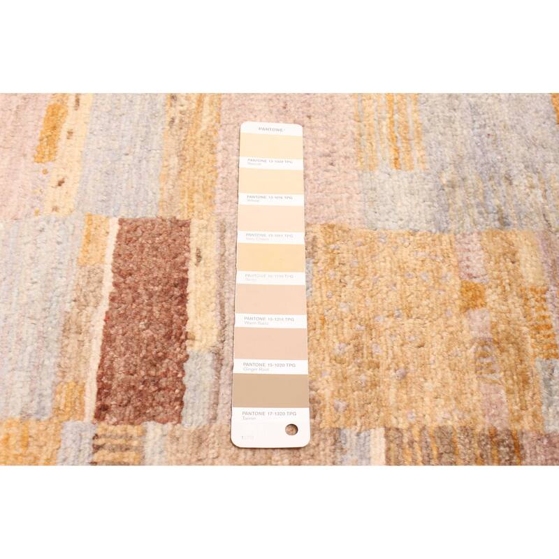 ECARPETGALLERY Hand-knotted Peshawar Ziegler Tan Wool Rug - 5'6 x 7'9