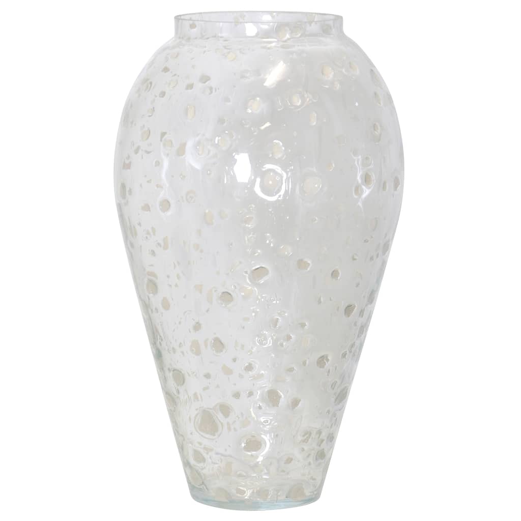 StyleCraft Globo Vase - White and Clear