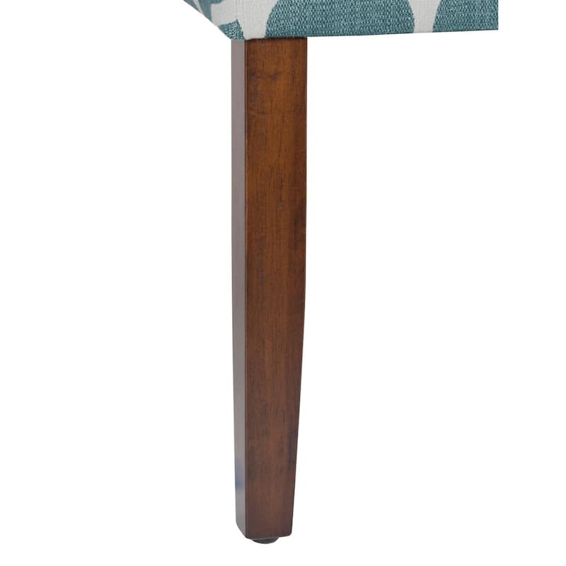 HomePop Classic Parsons Dining Chair - Geo Brights Teal (Set of 2)