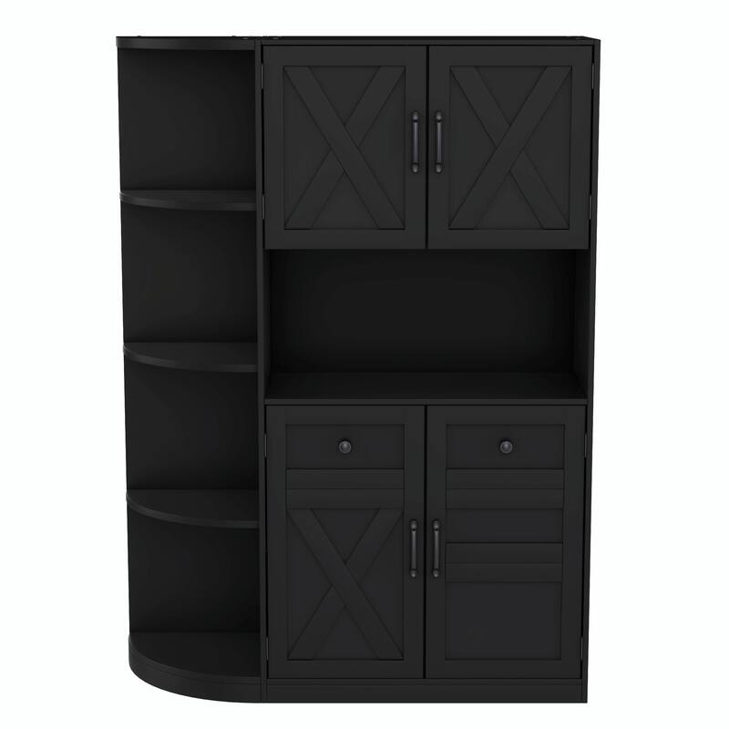 Multifunctional Left-Right Combination Hall Cabinet with Storage and 4 Hooks