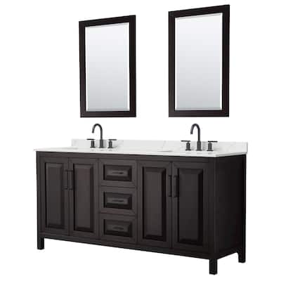 Wyndham Collection WCV252572D-QTZ-US3M24 Daria 72" Free Standing