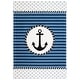 preview thumbnail 21 of 22, SAFAVIEH Carousel Kids Aftina Nautical Anchor Rug 4' x 6' - Navy/Ivory - Rectangle