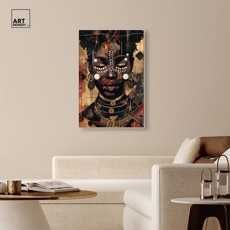 In Golden Accents Canvas by Art Remedy