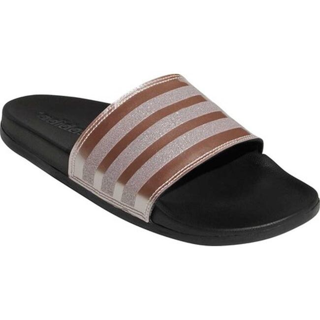 adidas Women's Adilette Cloudfoam Plus Explorer Slide Vapor Grey Met/Vapor Grey Met/Black adidas Women's Adilette Cloudfoam Plus Explorer Slide Vapor Grey Met/Vapor Grey Met/Black