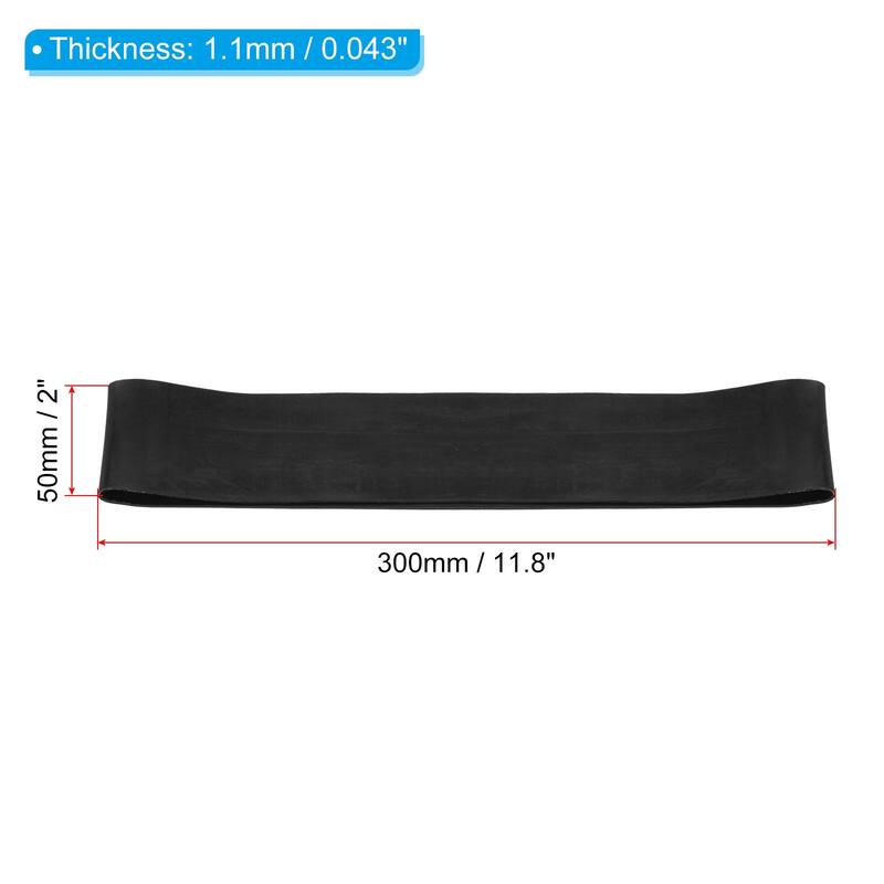 5Pcs TPE Resistance Bands Elastic Workout Bands Exercise Loop X-Heavy, Black - 1.1mm - 1.1mm - Black