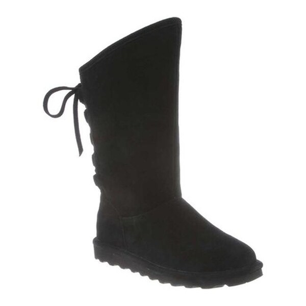 Shop Bearpaw Women's Phyllly Ghillie Lace Boot Black II Cow Suede On
