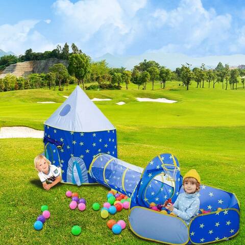 3pcs Play Tent Set Childrens Play Tent