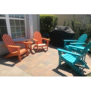 POLYWOOD® Vineyard 3-Piece Outdoor Adirondack Chair Set with Table