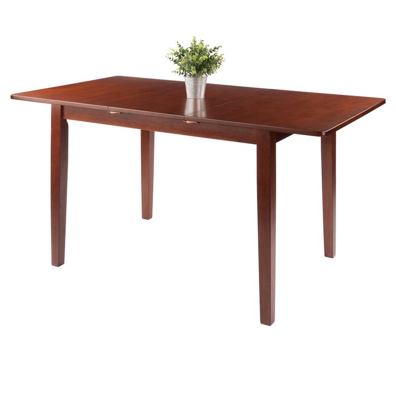 Darren Dining Table, Extension Top, Walnut - 56.93 x 31.5 x 29.29 inches
