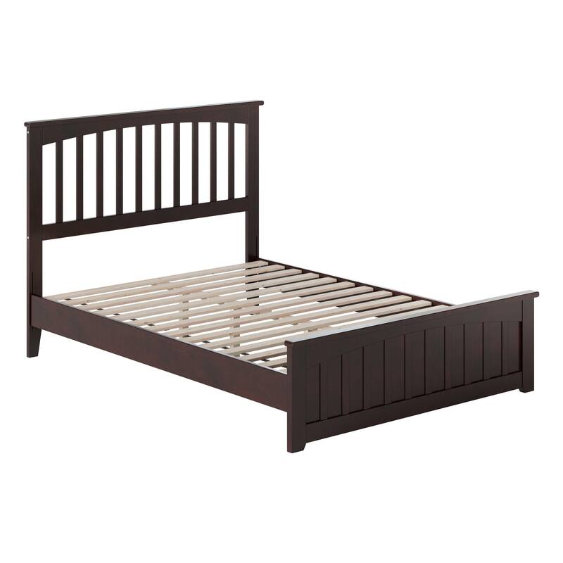 Becket Solid Wood Low Profile Platform Bed with Matching Footboard