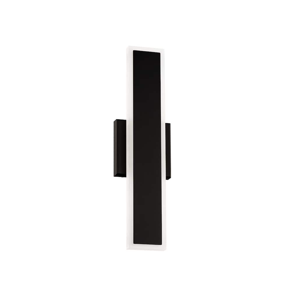 Bastone 18in LED Outdoor Wall Sconce 2700K in Black - 18