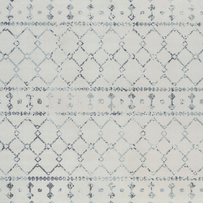 Jade Farmhouse Geometric Indoor Area Rug