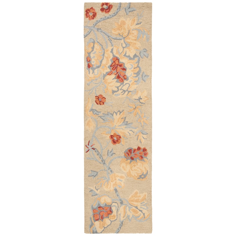 SAFAVIEH Handmade Blossom Smadar Modern Floral Wool Rug