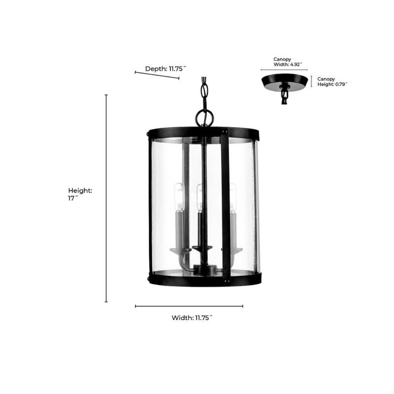 Millennium Lighting 94003 Aydenn 3 Light 12" Wide Pendant