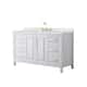 Option White, Gold Trim, Giotto Quartz Top