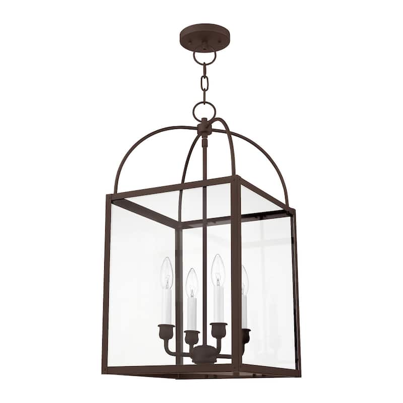 Livex Lighting 4 Light 240 Watt 12.75" Wide Pendant with Clear Glass